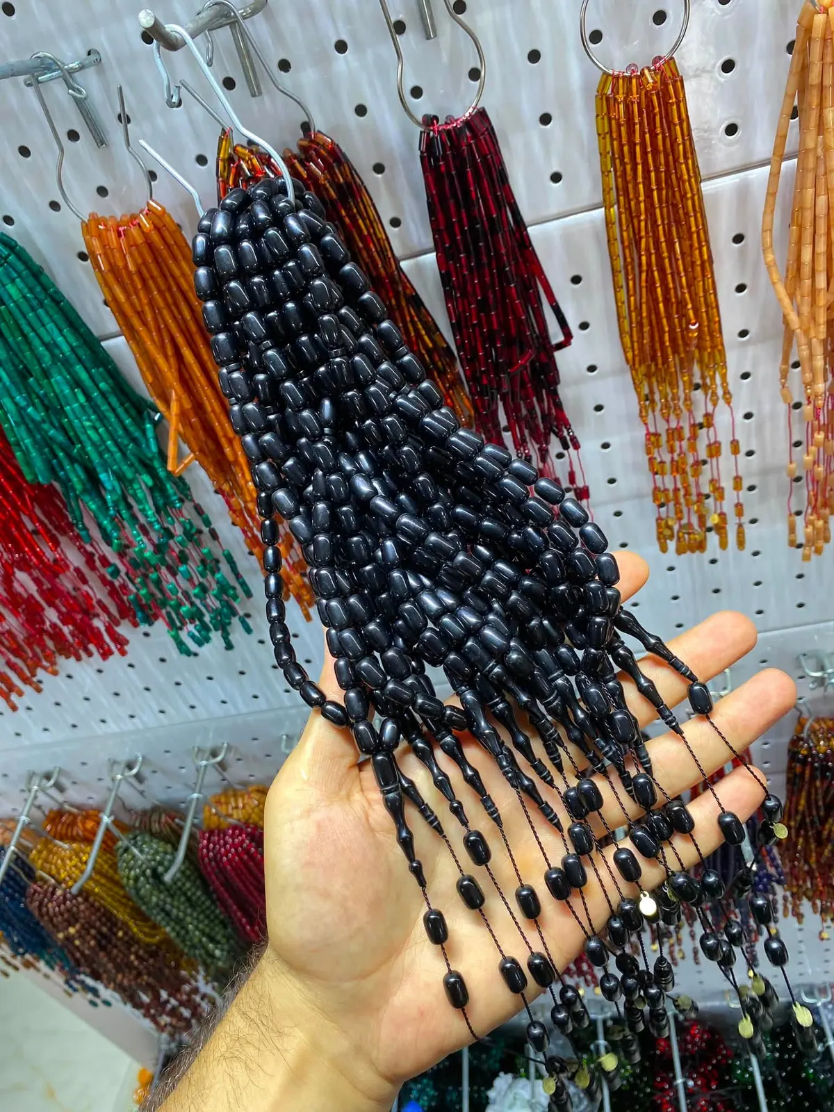 Ateş Sıkma Kehribar Tesbih — Seri 2 — Siyah No.03