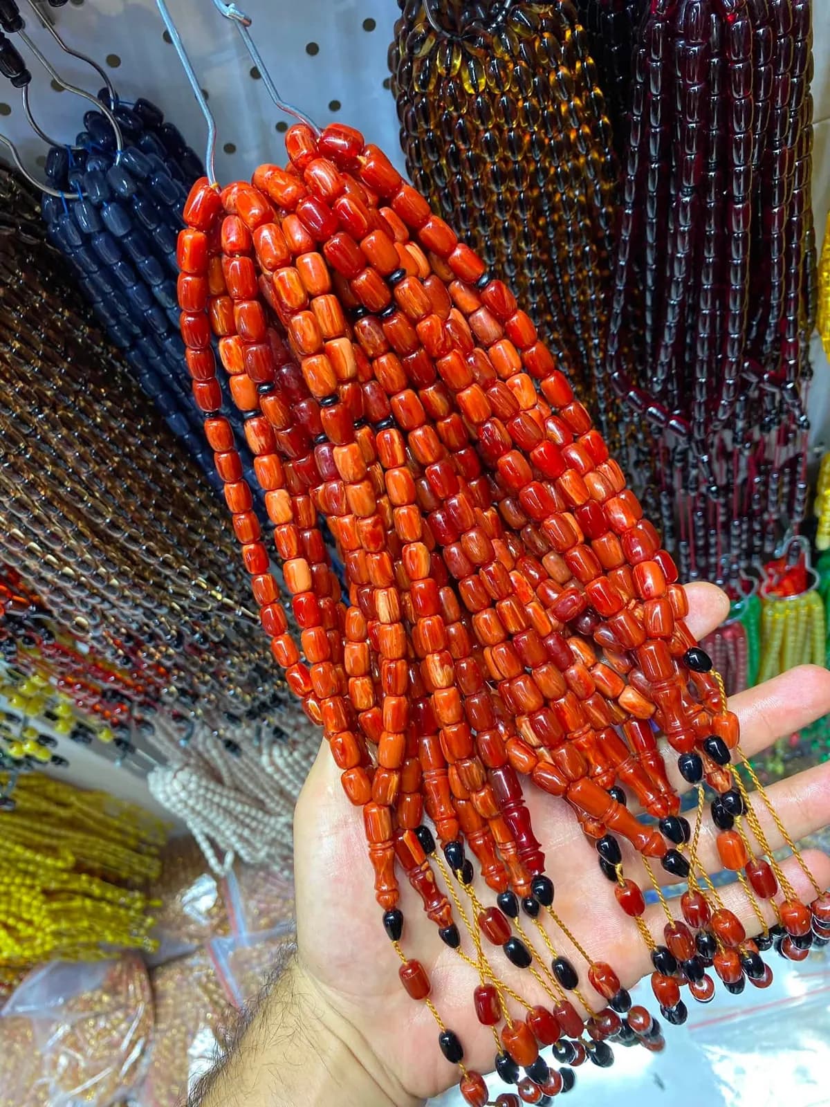مسبحة الباغة النازفة بإمامة نظام — برتقالي محروق رقم 04